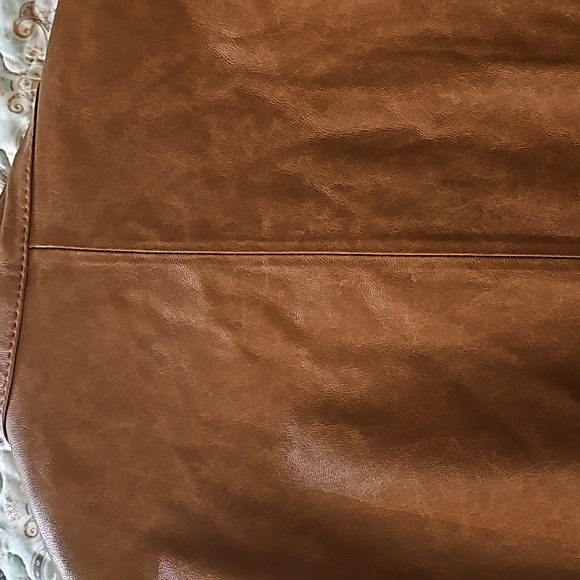 SoftLight light Brown leather jacket. Men's extra large. New never worn without. - Picture 9 of 9